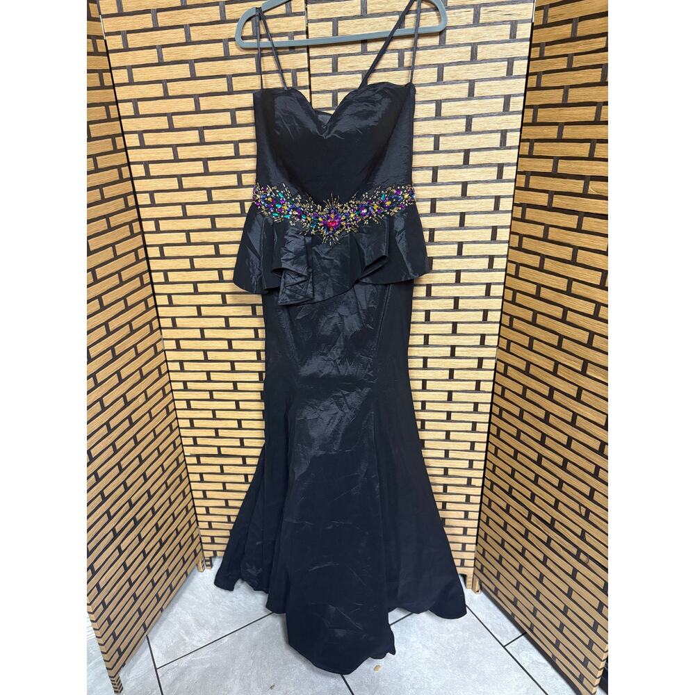 Mac Duggal‎ Black Strapless Formal Dress SIze 14W